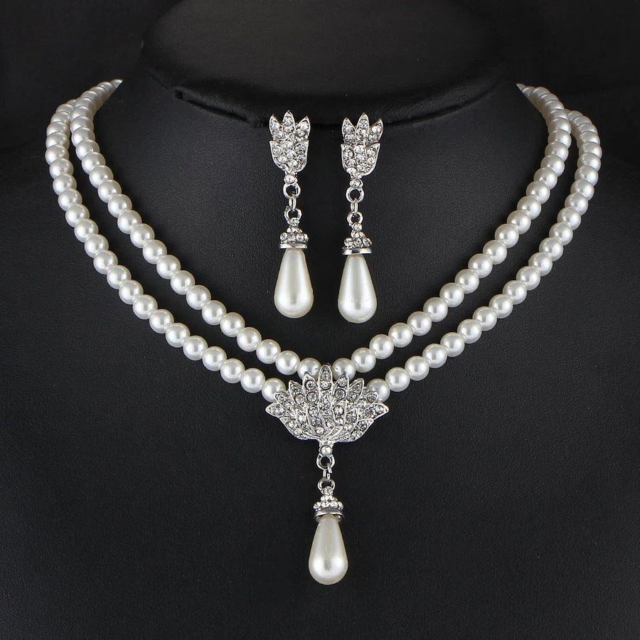 Pearl Bridal Jewelry Set