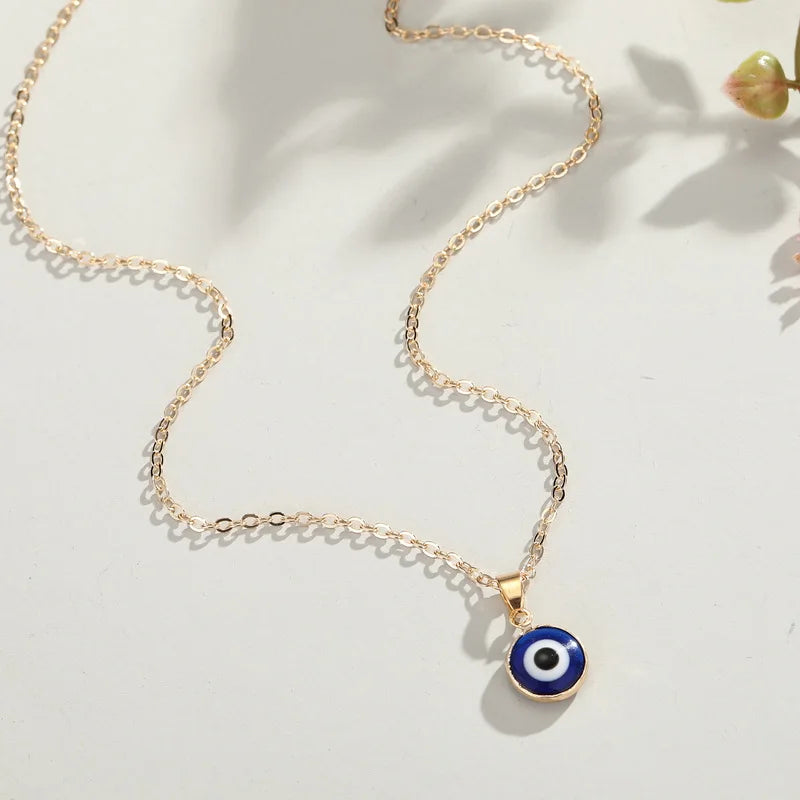 Vintage Boho Eye Pendant Necklace