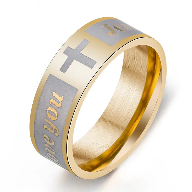 Bible Scripture Titanium Ring