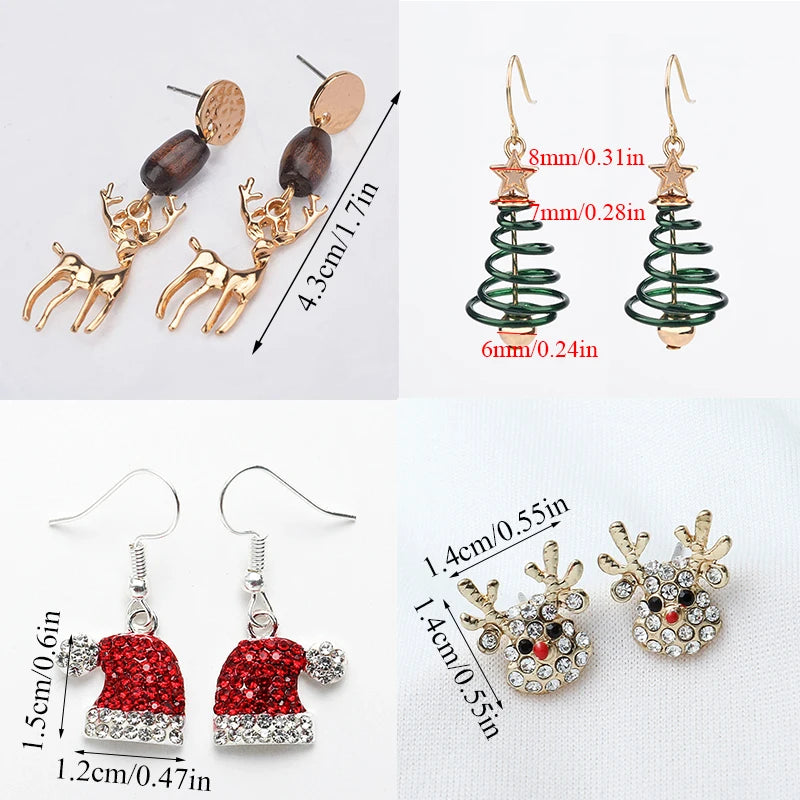 Trendy Statement Christmas Earrings