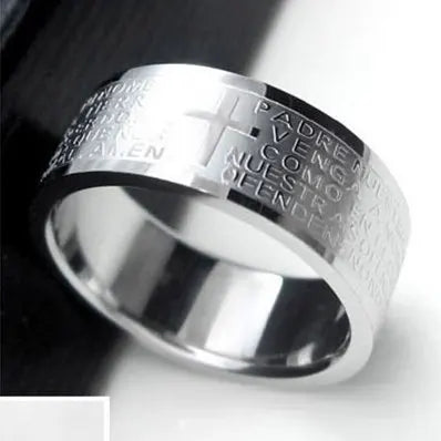 Bible Scripture Titanium Ring