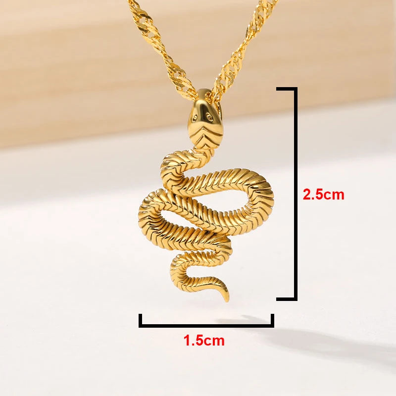 Snake Pendant  Necklace