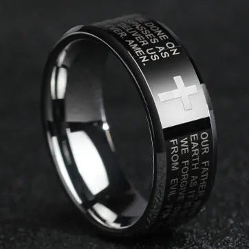 Bible Scripture Titanium Ring