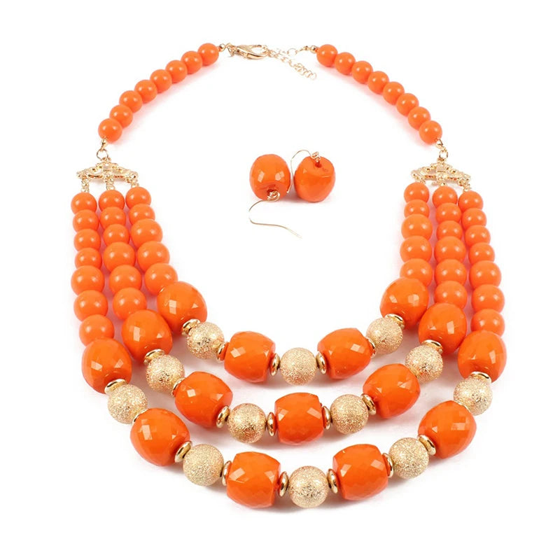 African Beads Jewelry Set