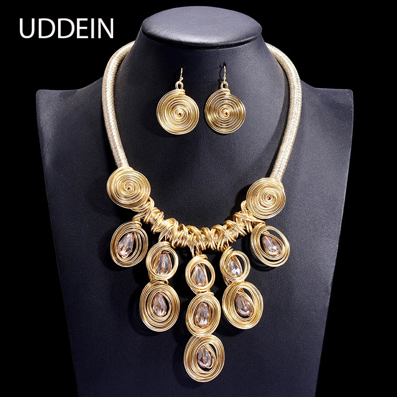 Vintage African Necklace Earrings Set