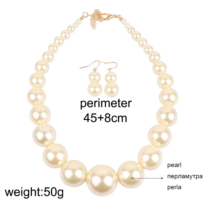 Big Pearl Jewelry Set