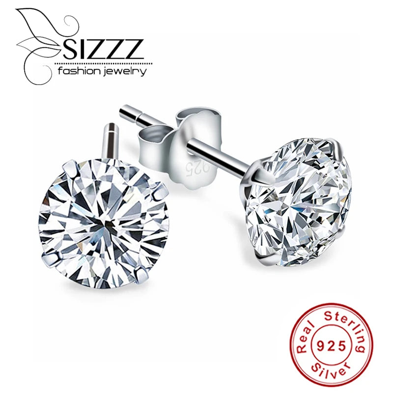 925 Sterling Silver Zircon Studs