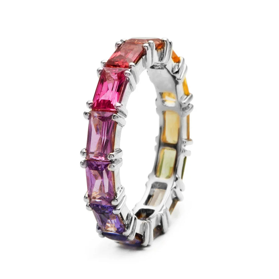 Rainbow Cubic Zircon Women Ring