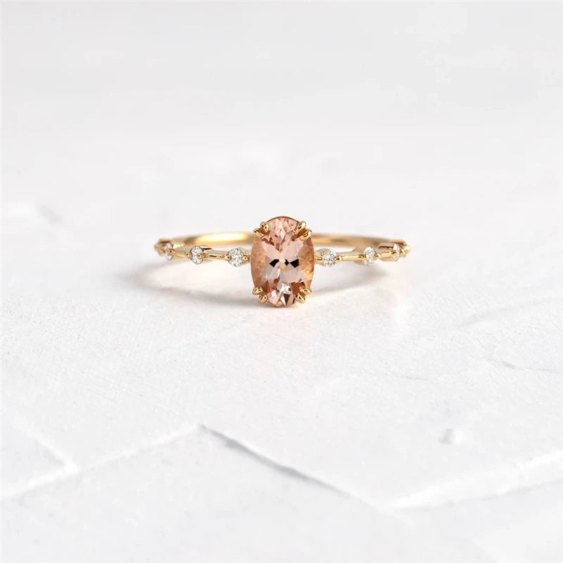 Thin Bohemia Zircon Ring