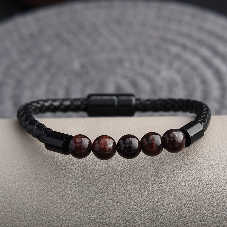 Volcanic Rock Beaded Bracelet