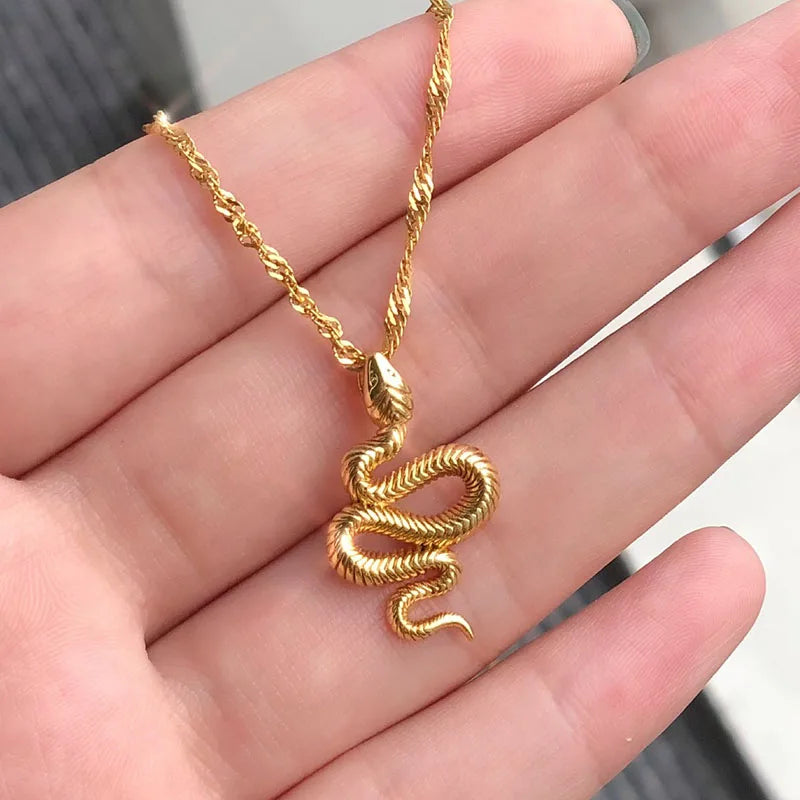 Snake Pendant  Necklace