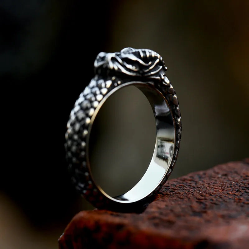 Black Dragon 316L Stainless Steel Ring