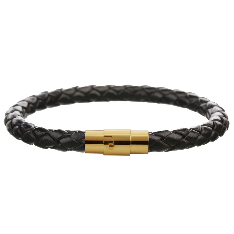 100% Genuine Braided Leather Bracelet