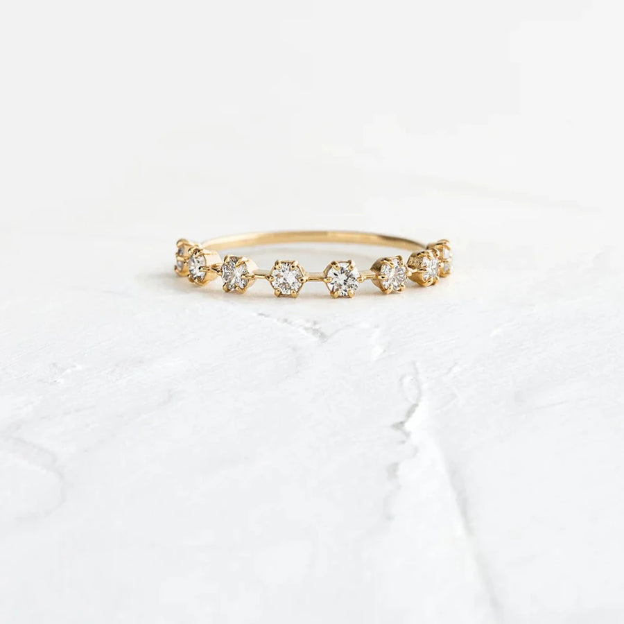 Thin Bohemia Zircon Ring