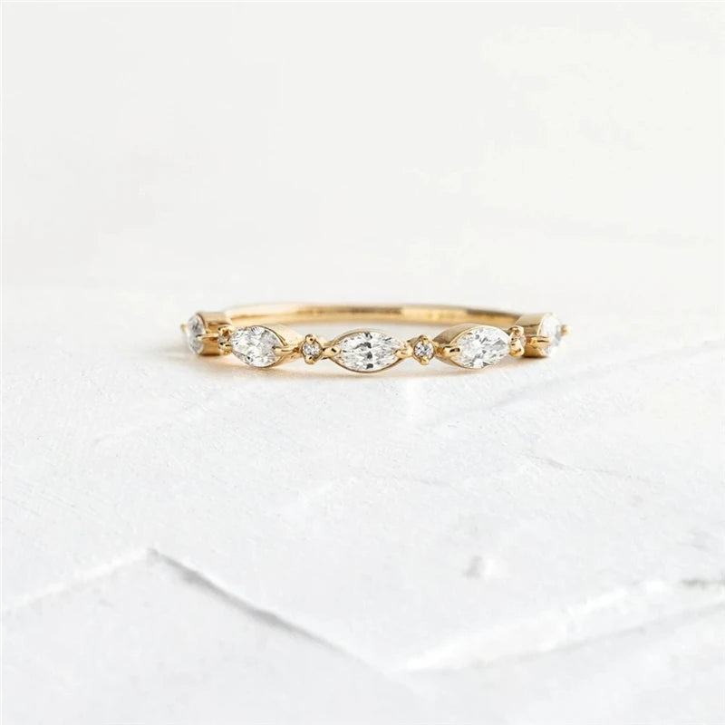 Thin Bohemia Zircon Ring