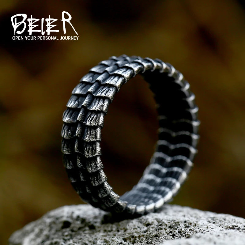 Black Dragon 316L Stainless Steel Ring