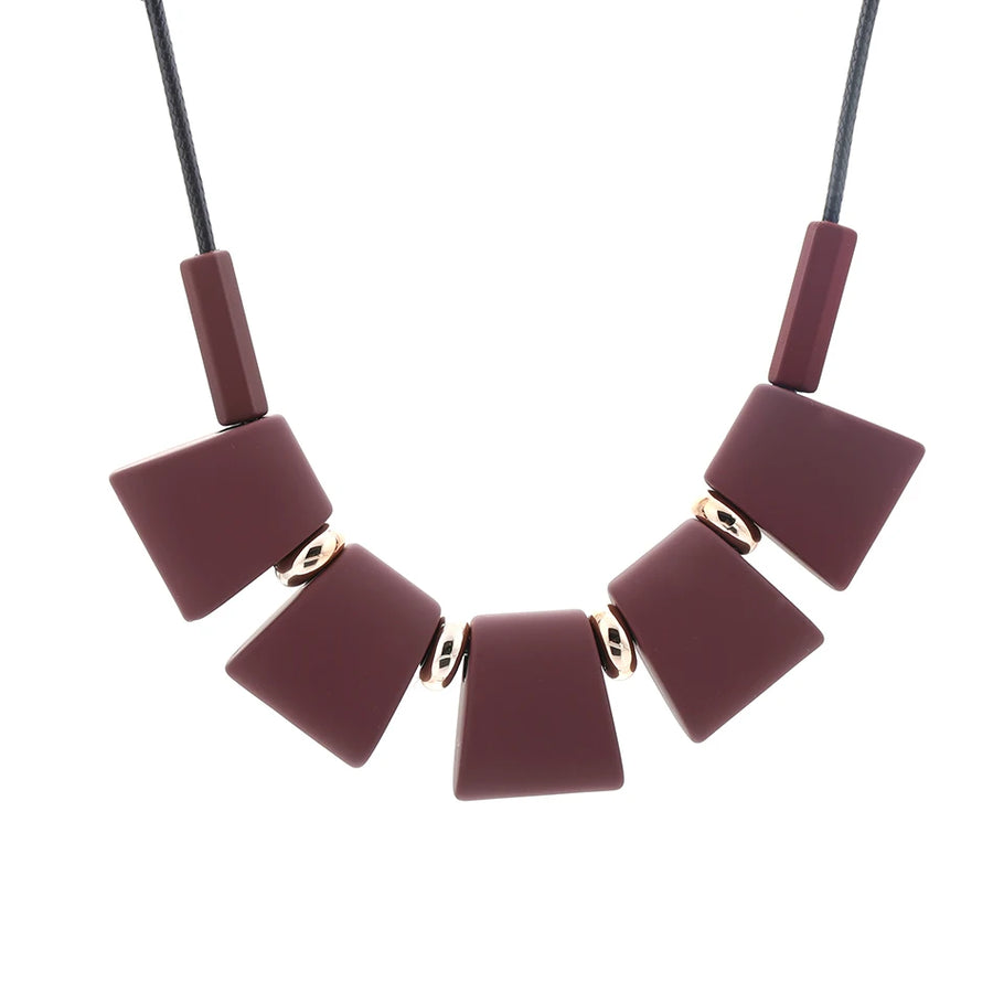 Colourful Wooden Blocks Necklaces & Pendants