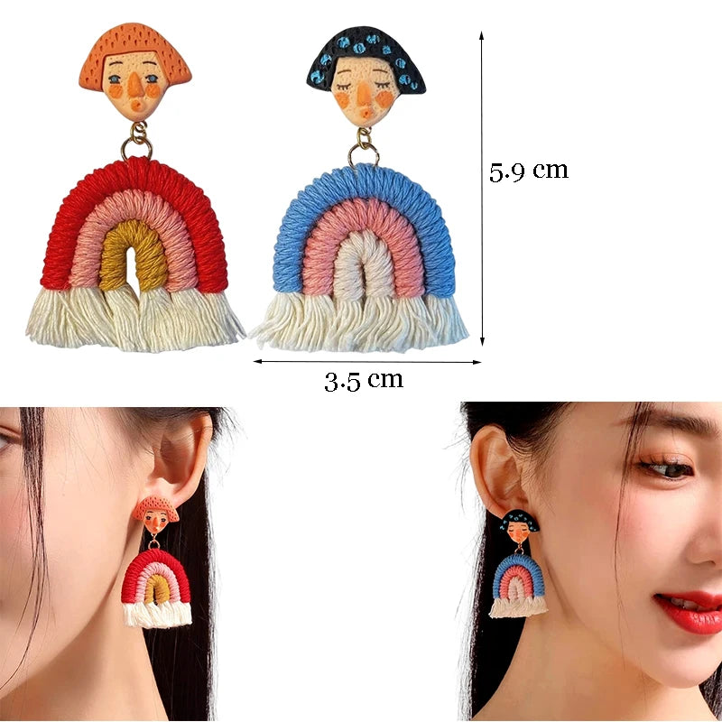 Colourful Dangle Earrings