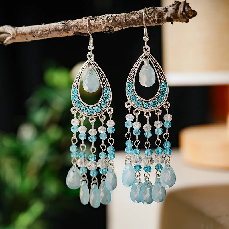 Bohemian Ethnic Fringed Tassel Earrings