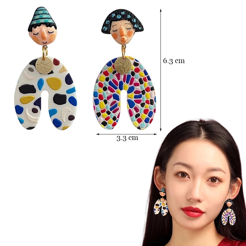 Colourful Dangle Earrings