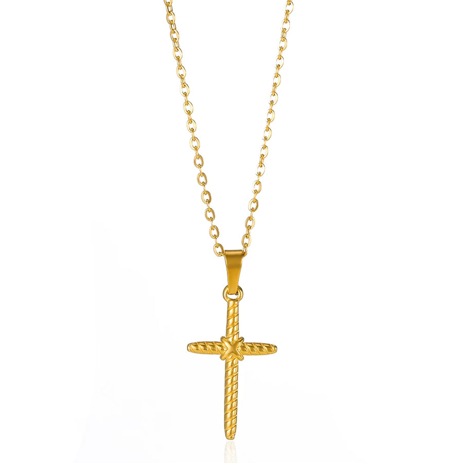 VIntage Cross Pendant Necklace