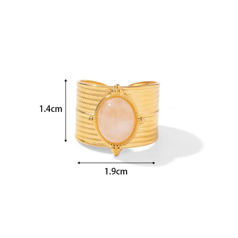 Trendy Stone Layered Ring