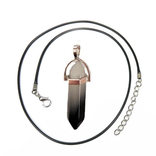 Hexagonal Column Quartz Necklace