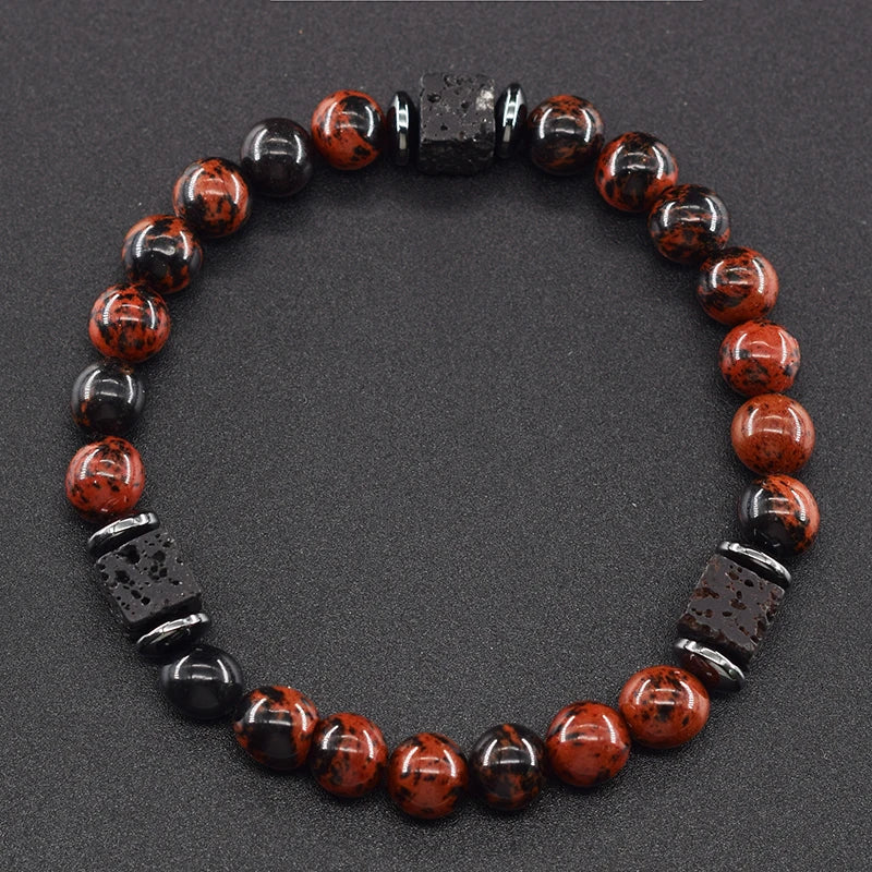 Black Lava Healing Stone Bracelet