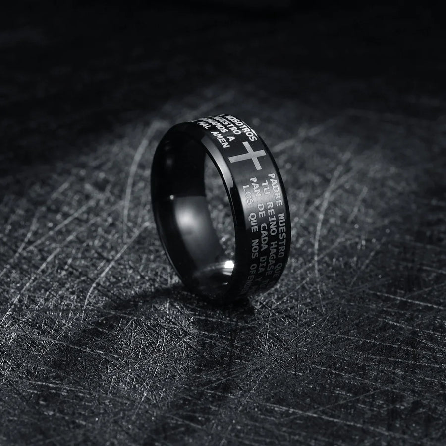 Bible Scripture Titanium Ring