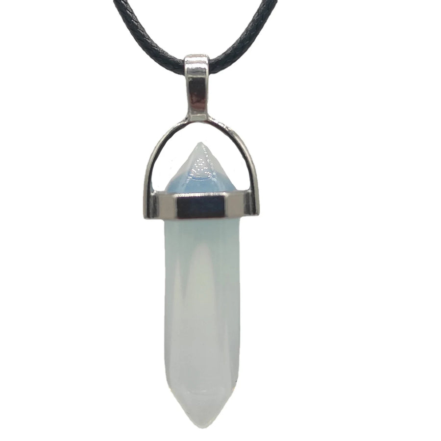 Hexagonal Column Quartz Necklace