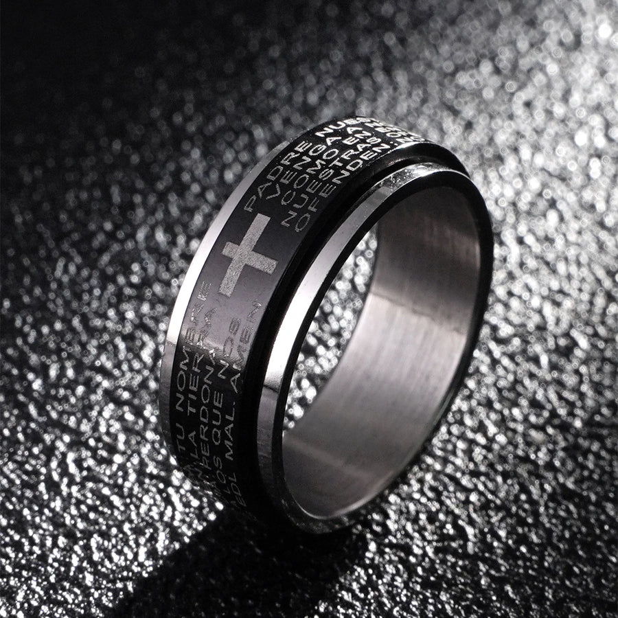 Bible Scripture Titanium Ring