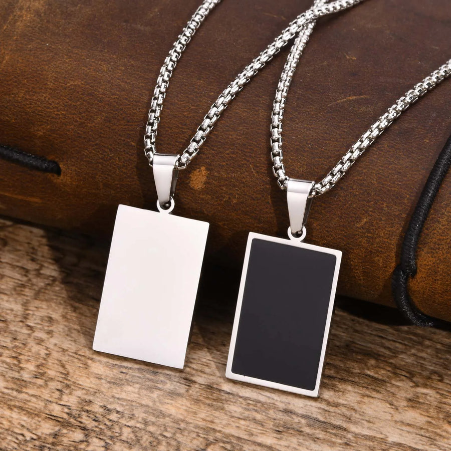 Geometric Square Necklace