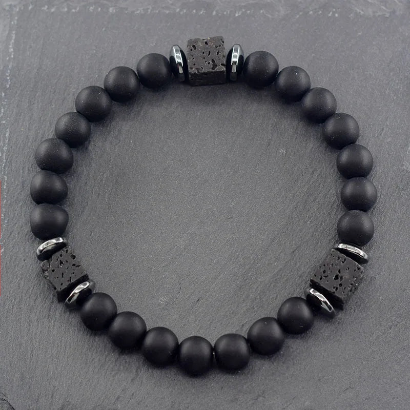 Black Lava Healing Stone Bracelet