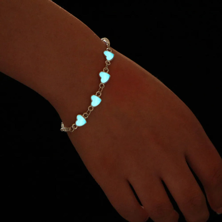 Luminous Couple Bracelets Matching Charms