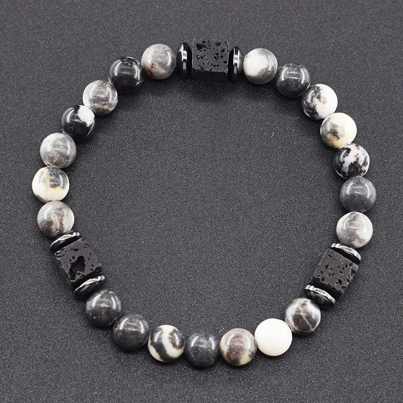 Black Lava Healing Stone Bracelet