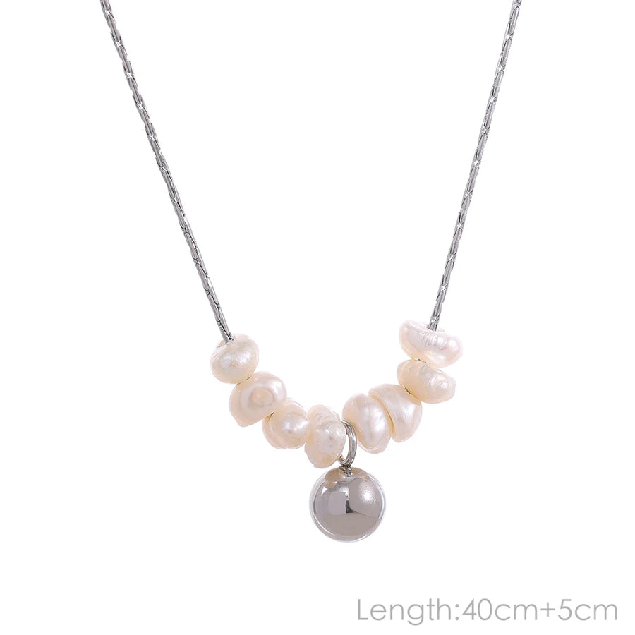 Chic Exquisite Natural Pearl Beads Necklace