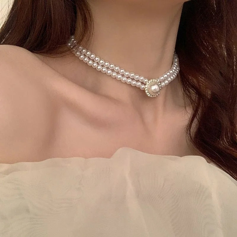 Elegant Pearl Bridal Jewelry Set