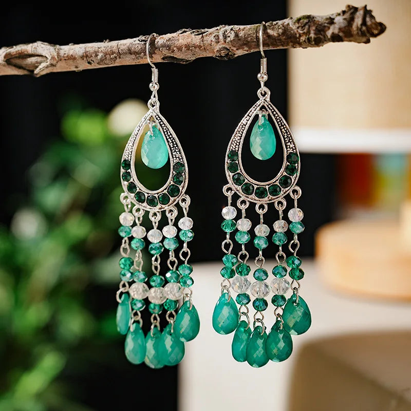 Bohemian Ethnic Fringed Tassel Earrings