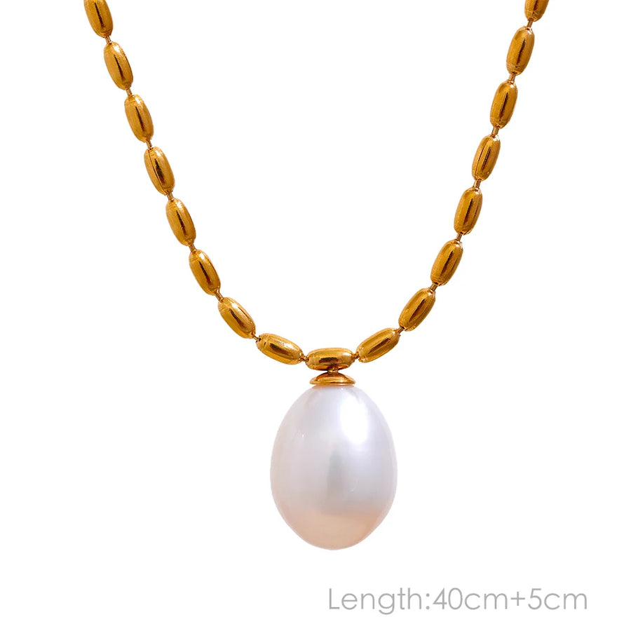 Chic Exquisite Natural Pearl Beads Necklace