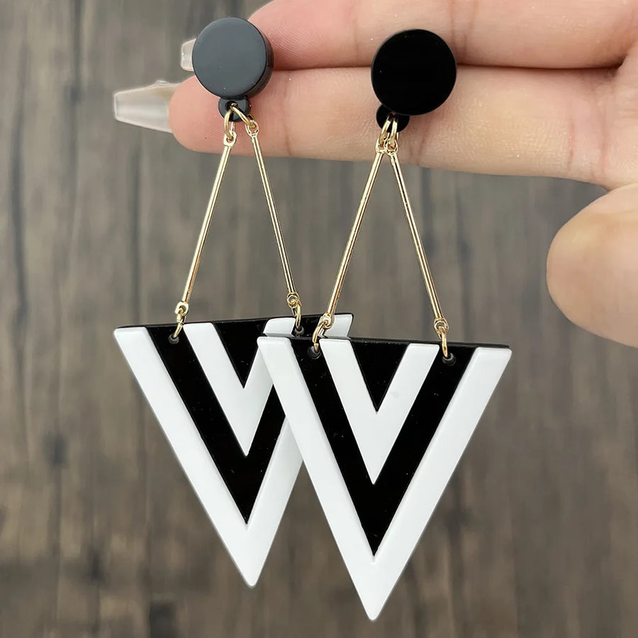 Triangle Drop Earrings