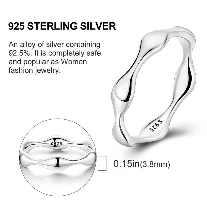 Star Moon 925 Sterling Silver Ring