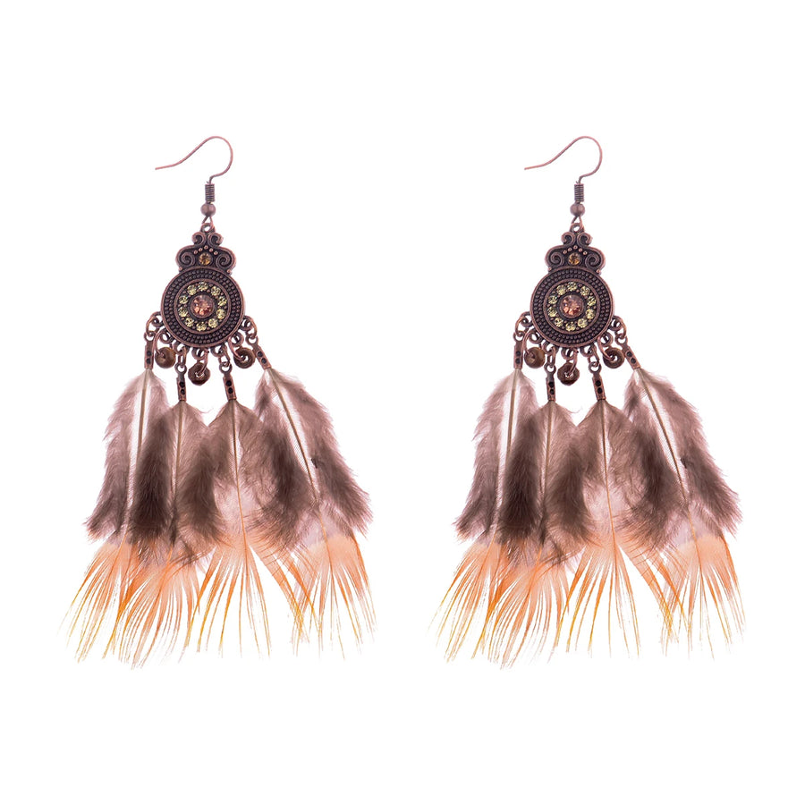 Antique Vintage Bohemian Ethnic Tassel Earrings